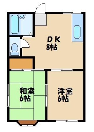 ユタカハイツの物件間取画像